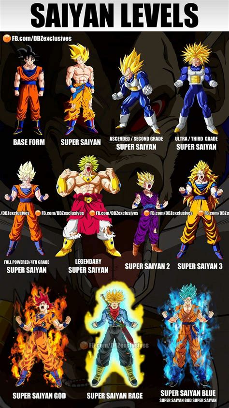 sayayín|Super Saiyan, Explained: All Dragon Ball Super Saiyan Levels in。